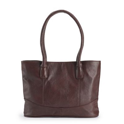 AmeriLeather Casual Leather Tote Bag