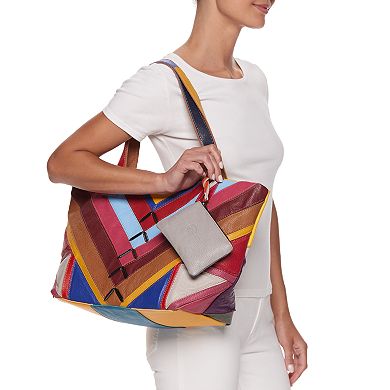 Womens Amerileather Simonda Rainbow Tote