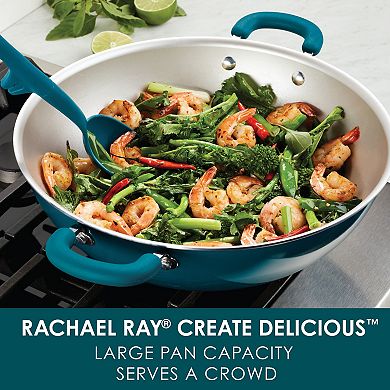 Rachael Ray Create Delicious Aluminum Nonstick Wok