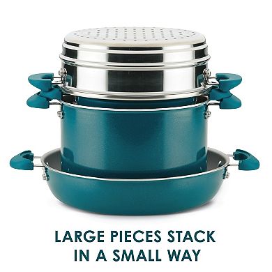 Rachael Ray Create Delicious 8-pc. Stacking Cookware Set