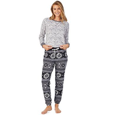 Women's Cuddl Duds 3-Piece Fleece Pajama Set