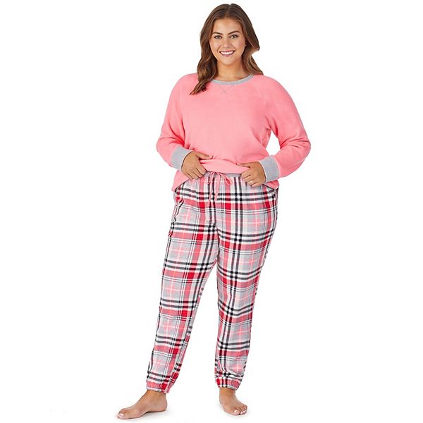 Plus Size Cuddl Duds 3Piece Fleece Pajama Set