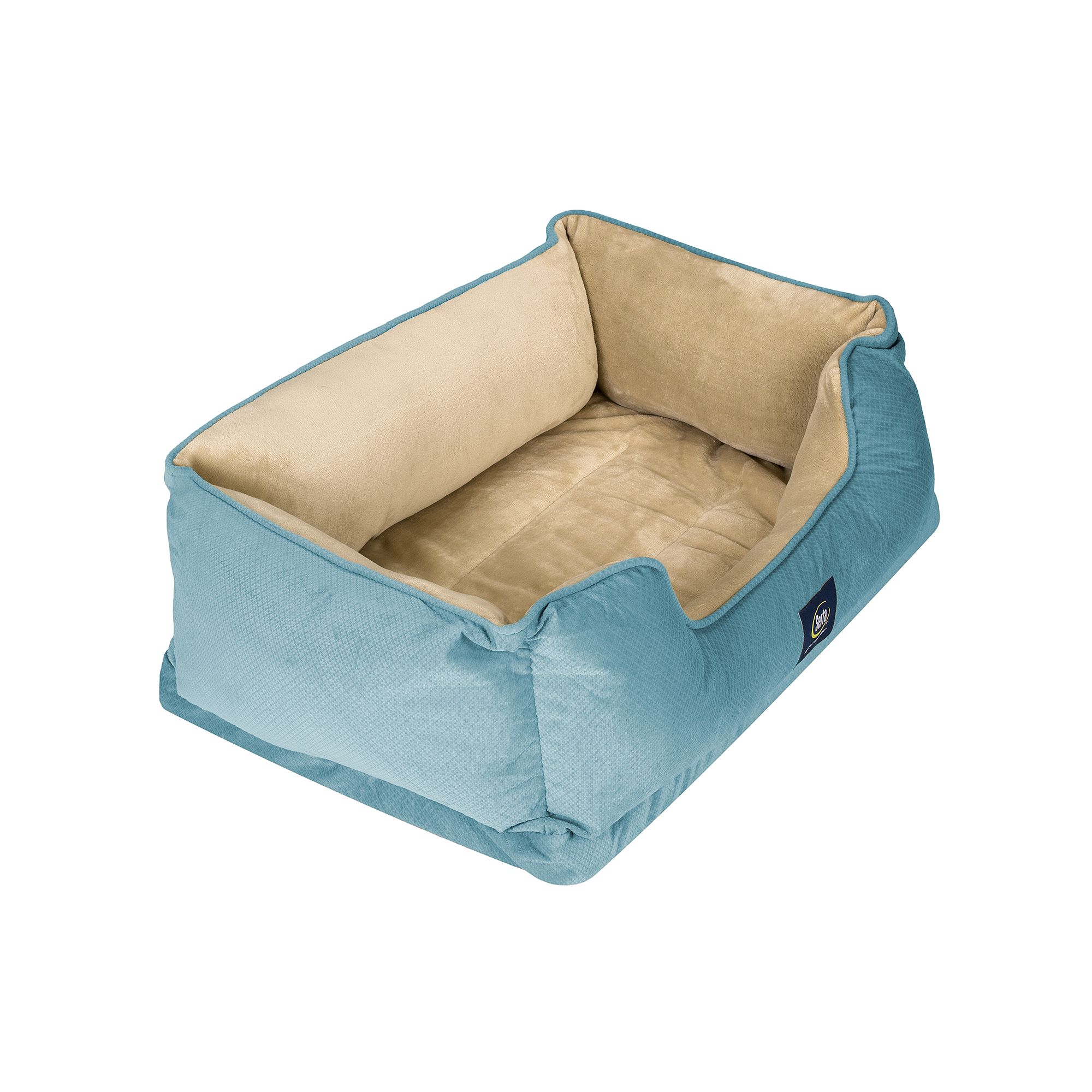 Serta® Ortho Cuddler Pet Bed, Blue