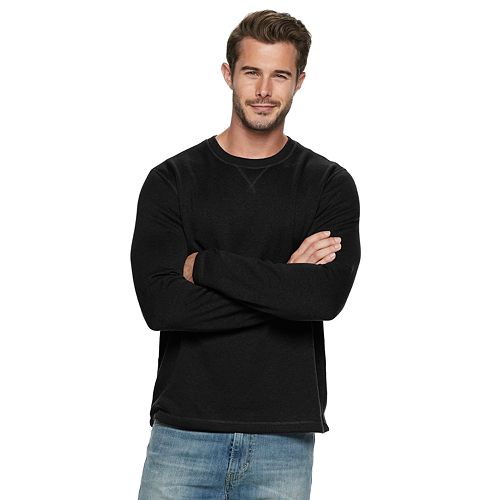 Men's SONOMA Goods for Life® Sweater Fleece Long Sleeve Sleep Crewneck