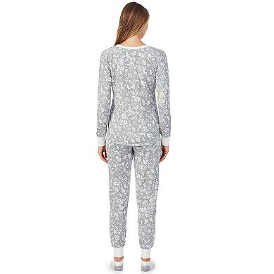 Women's Cuddl Duds Printed Pajamas & Socks Set