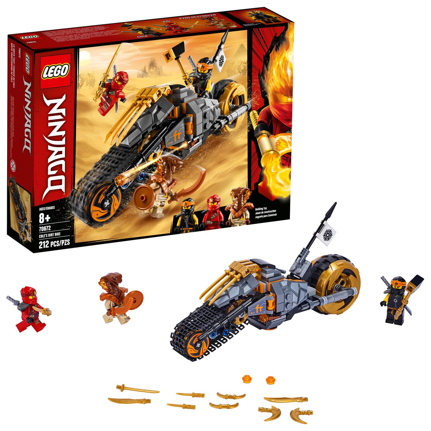 LEGO Ninjago Cole's Dirt Bike Set 70672