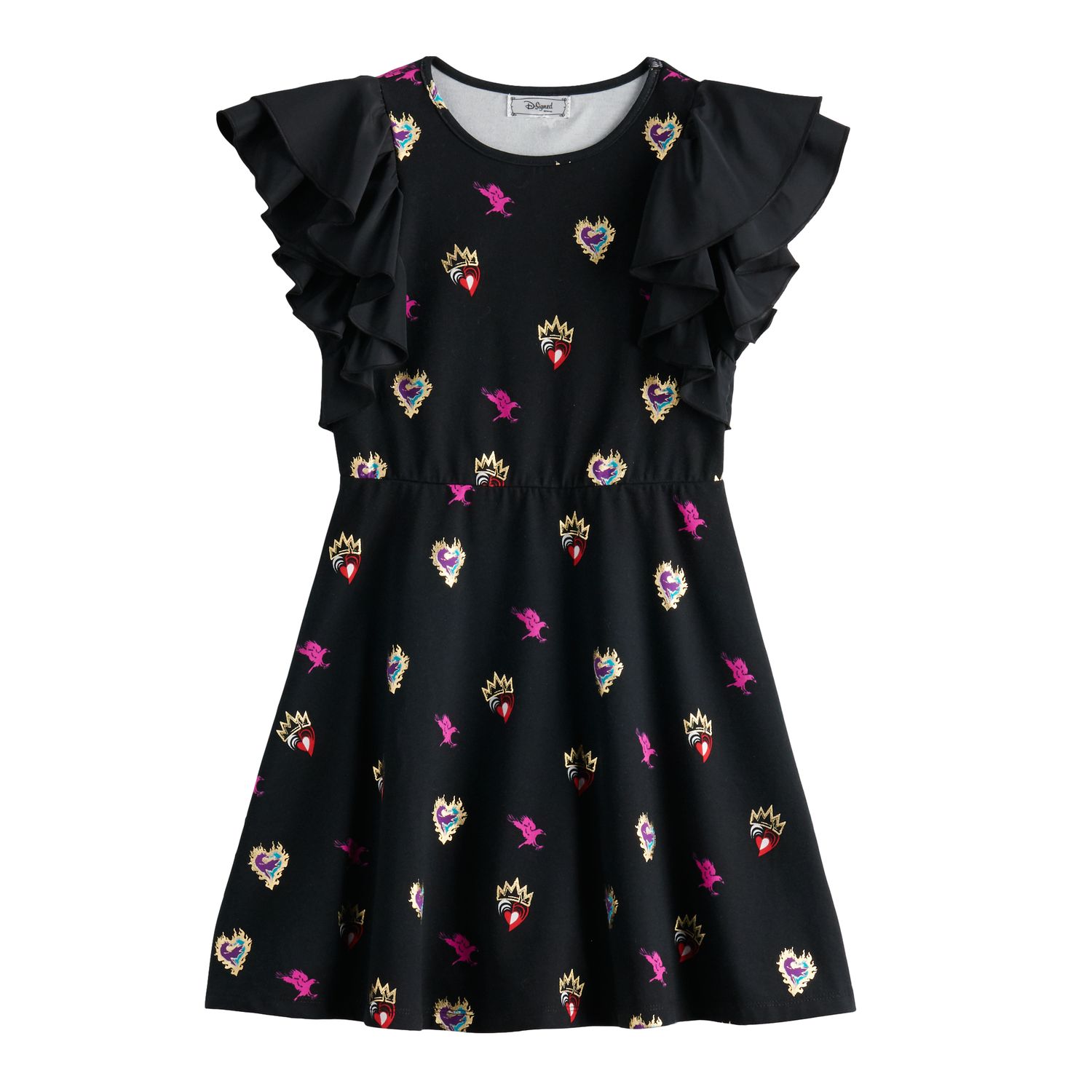 kohls girls black dress