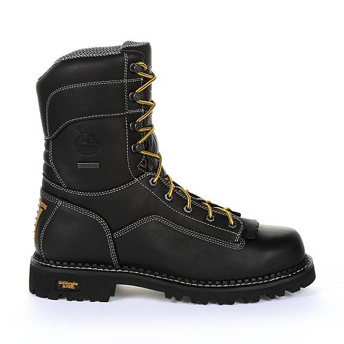 georgia boot amp lt logger low heel waterproof work boot