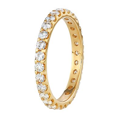 Charles & Colvard 14k Gold 1 Carat T.W. Lab-Created Moissanite Eternity Band