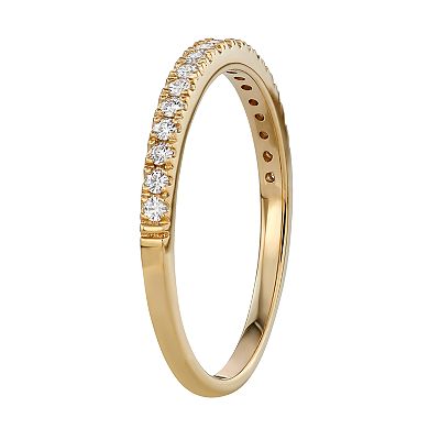 Charles & Colvard 14k Gold 1/4 Carat T.W. Lab-Created Moissanite Wedding Band