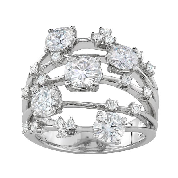 Kohls hot sale moissanite rings