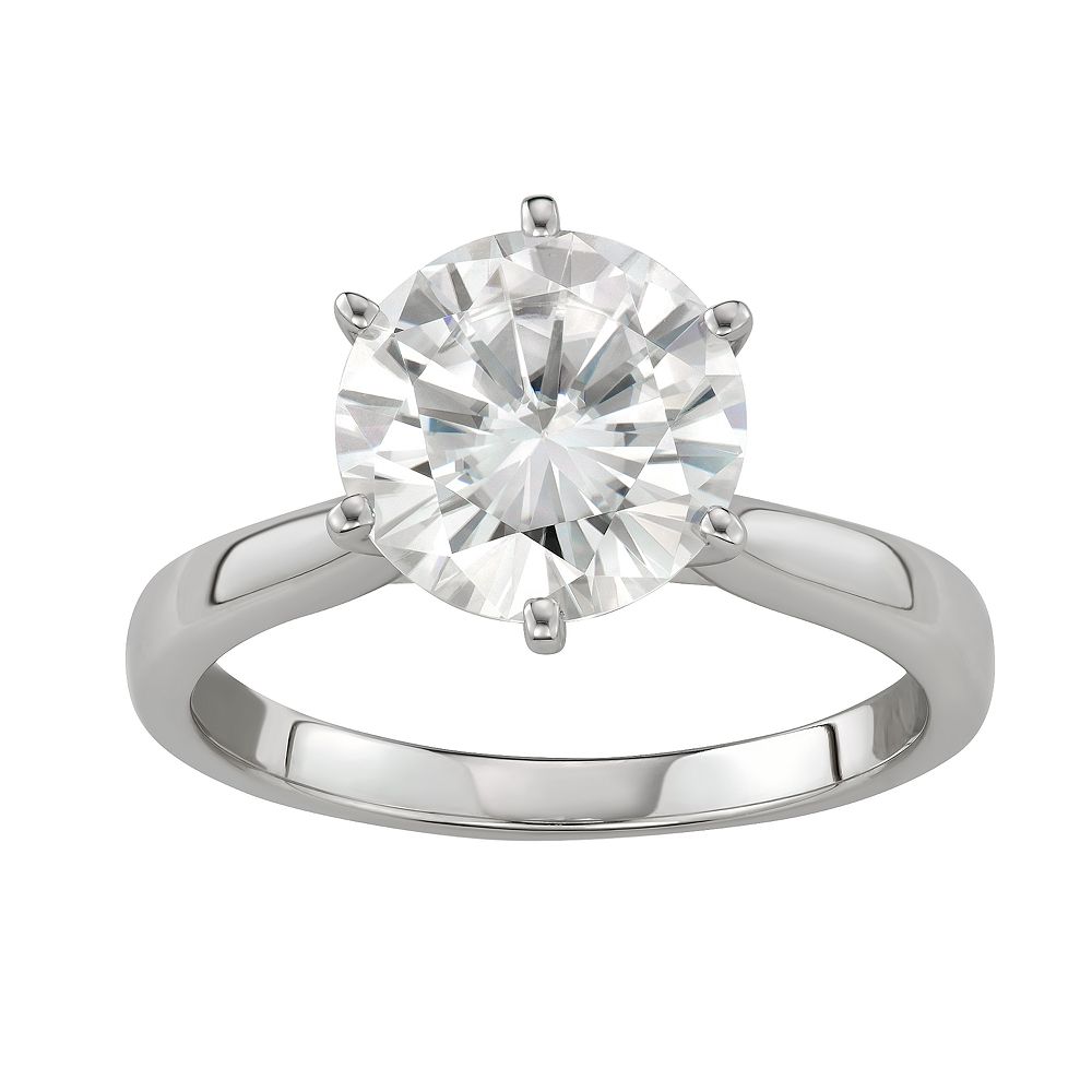 Charles & Colvard 14k White Gold 3 1/10 Carat T.W. Lab-Created ...