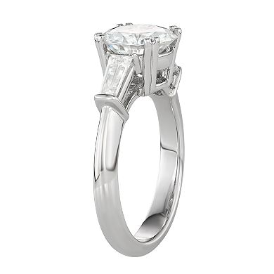 Charles & Colvard 14k White Gold 2 1/4 Carat T.W. Lab-Created Moissanite Engagement Ring