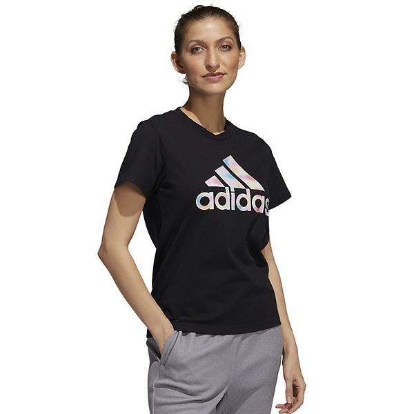 Adidas Women's Badge of Sport T-Shirt Pink Size Medium