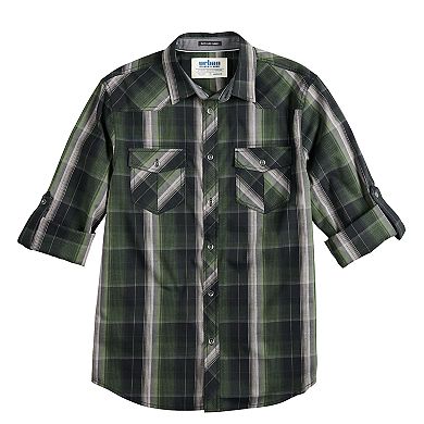 Men's Urban Pipeline™ Western Plaid Button-Down Shirt