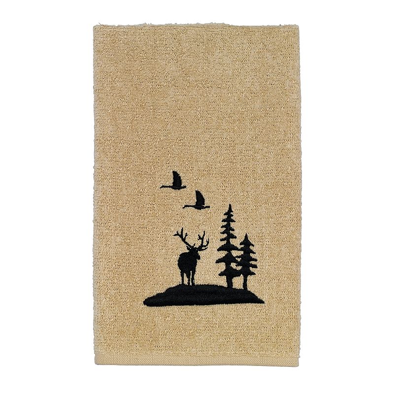 Avanti Woodville Fingertip Towel, Beig/Green, FINGER TIP