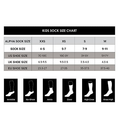 Nike unisex socks size chart hotsell