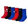 Boys Nike 6-Pack Dri-FIT Performance Cushioned Crew Socks