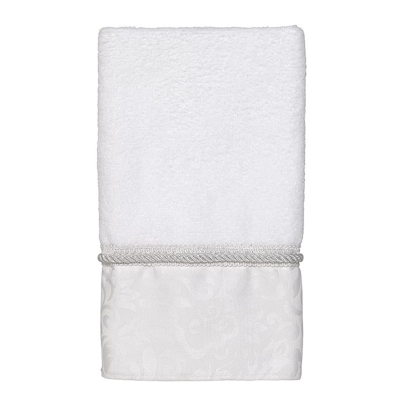 Avanti Manor Hill Fingertip Towel, White, FINGER TIP