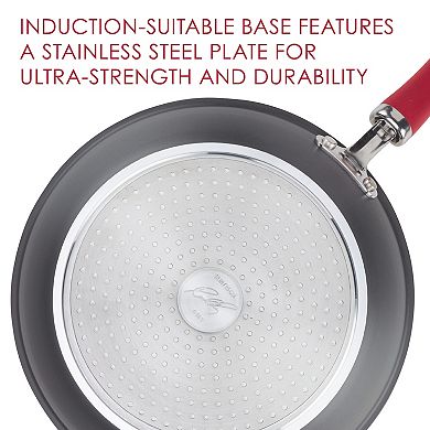 Rachael Ray Create Delicious Hard-Anodized Aluminum Nonstick Covered Deep Skillet