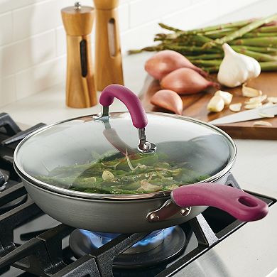 Rachael Ray Create Delicious Hard-Anodized Aluminum Nonstick Covered Deep Skillet