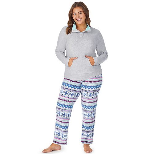 Plus Size Cuddl Duds 2Piece Pajama Set