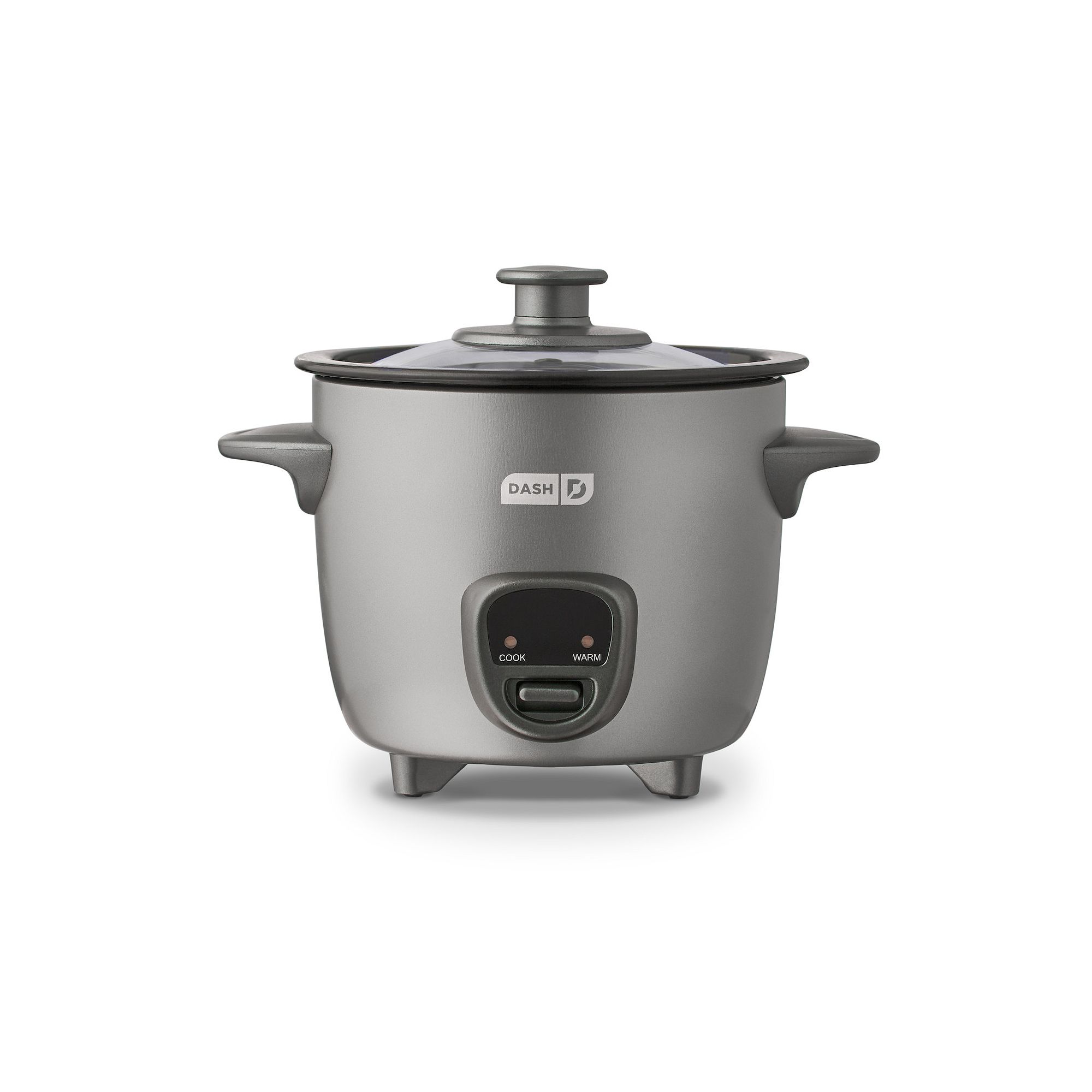 Dash 2-Cup Mini Rice Cooker, Gray