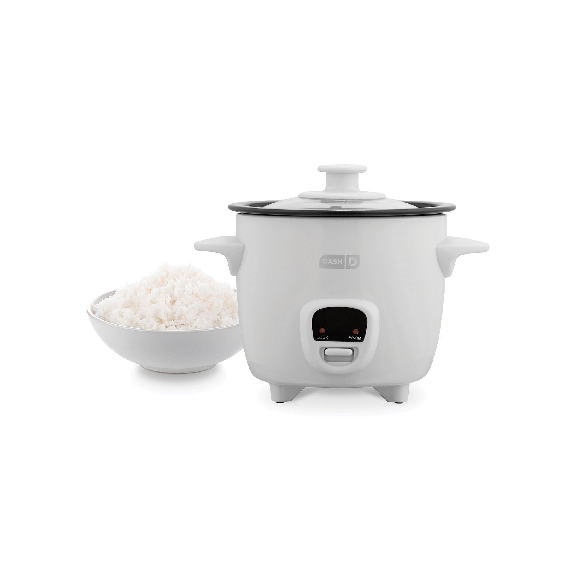 Dash 2-Cup Mini Rice Cooker, White