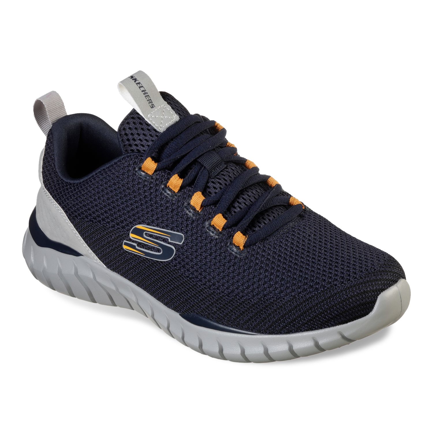 skechers overhaul black running shoes