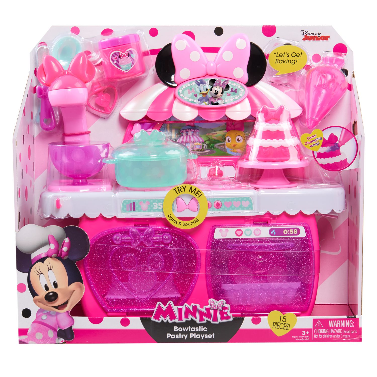 minnie mouse bowtastic kitchen playset