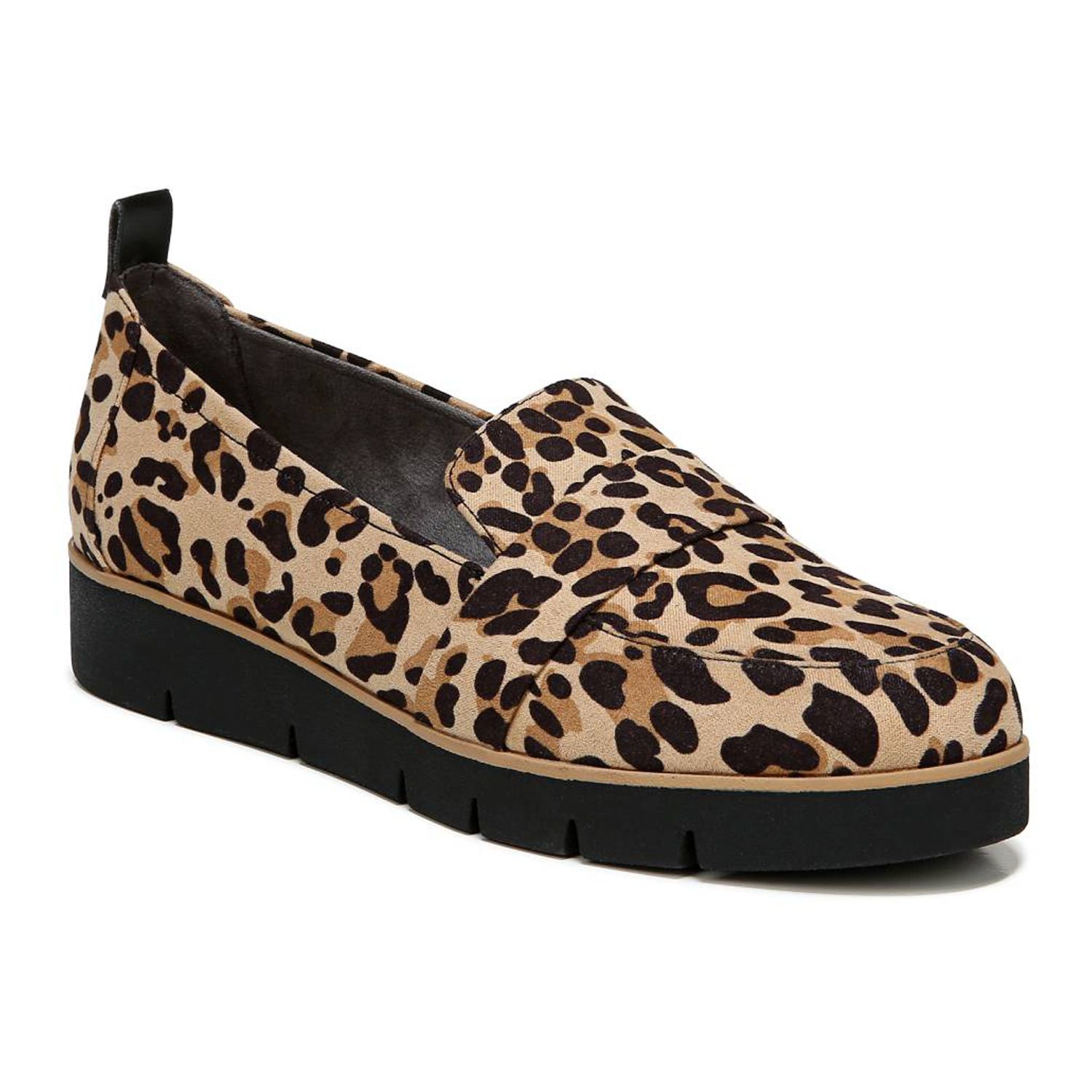 dr scholl's leopard loafer