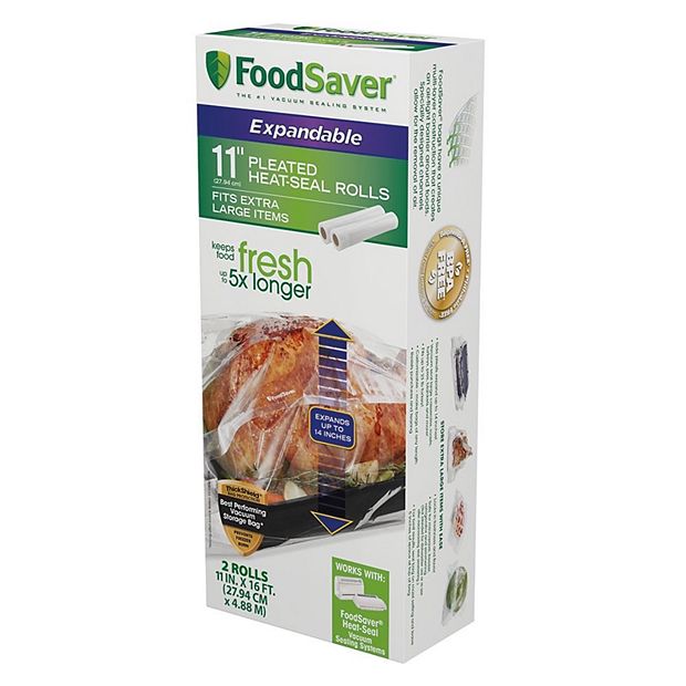 FoodSaver® 11 x 16' Expandable Vacuum Seal Rolls, 2 Pack