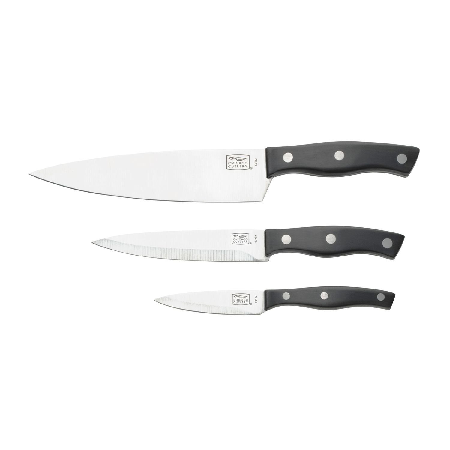 Kotai High Carbon Stainless Steel Pakka 3-Piece Knife Set Starter Delu –  KotaiKitchenUSA