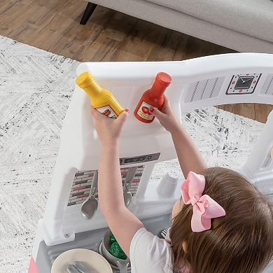 Step2 Modern Cook Play Kitchen Pink Set