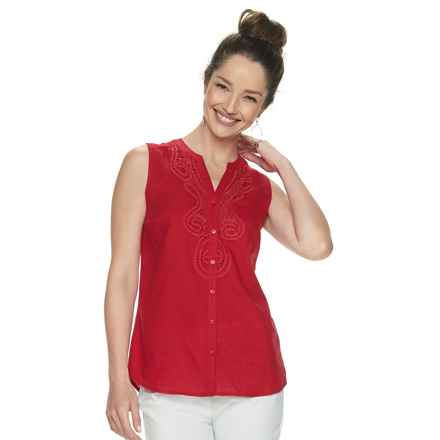 kohls ladies sleeveless tops