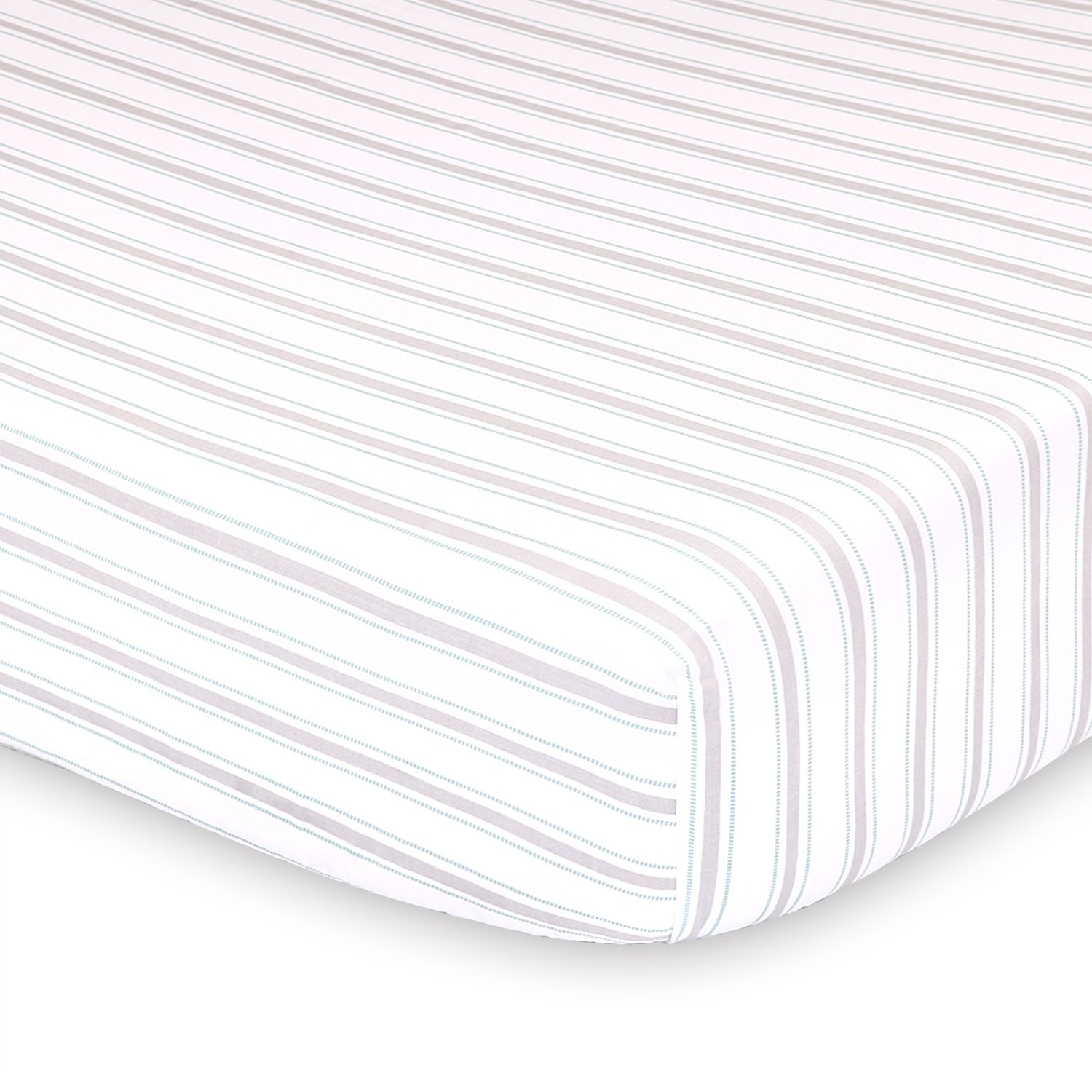 black and white striped crib sheet