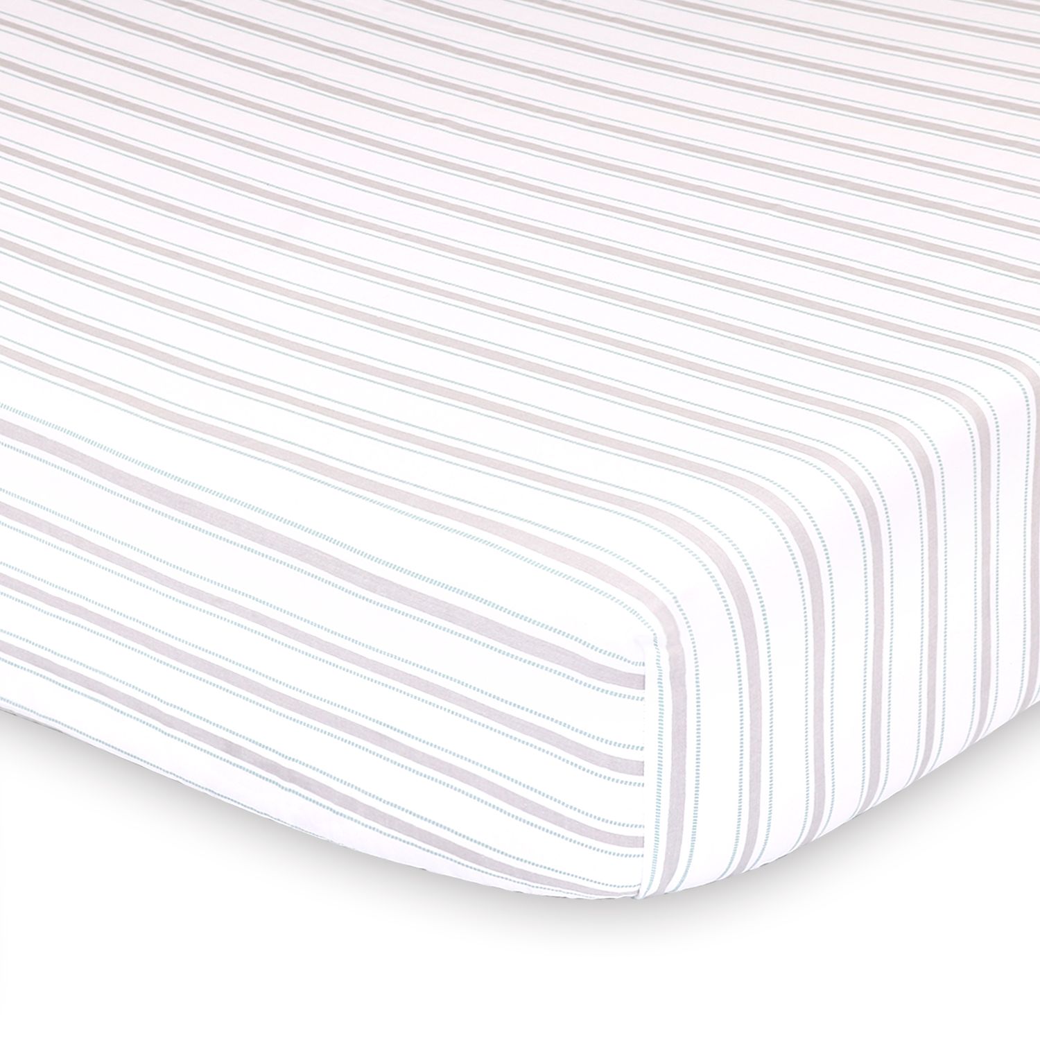 black and white striped crib sheet