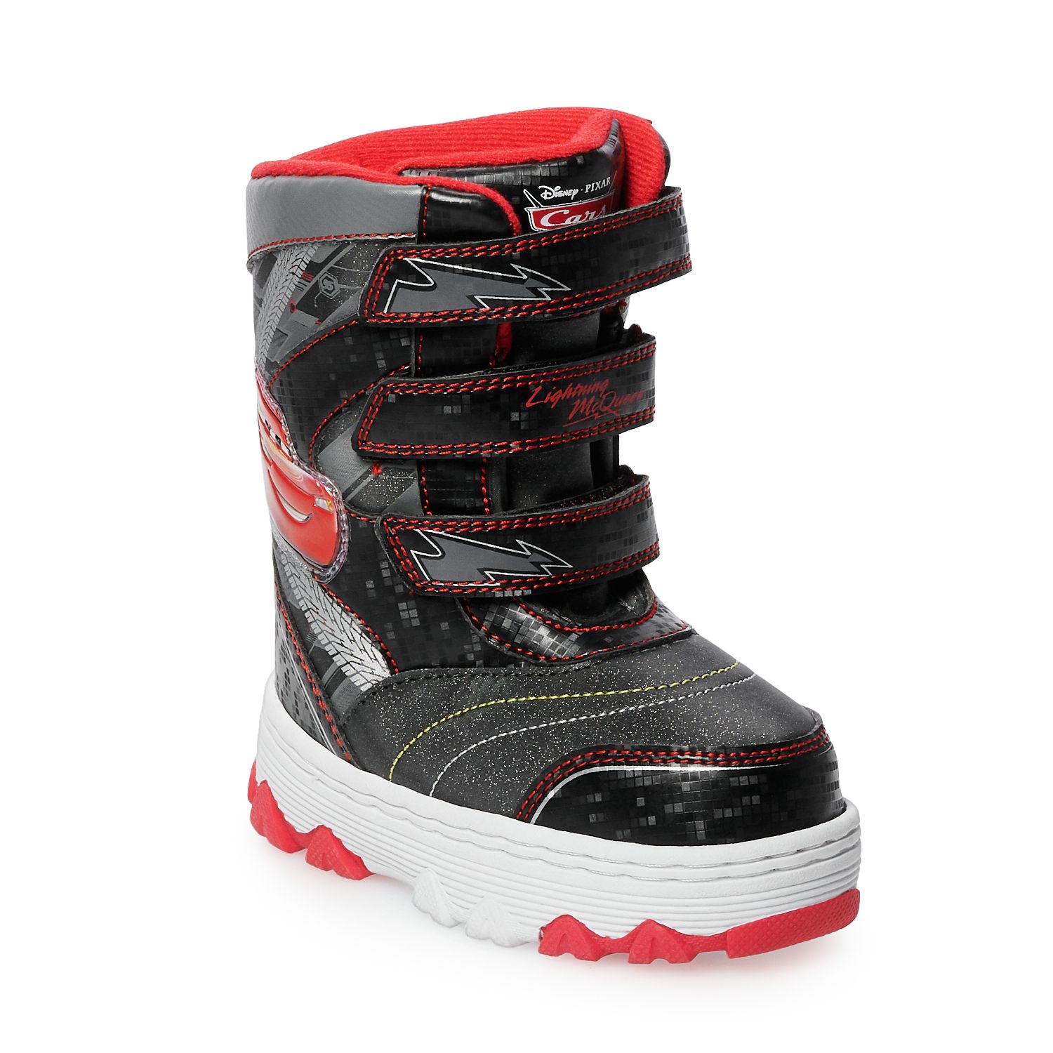 lightning mcqueen snow boots
