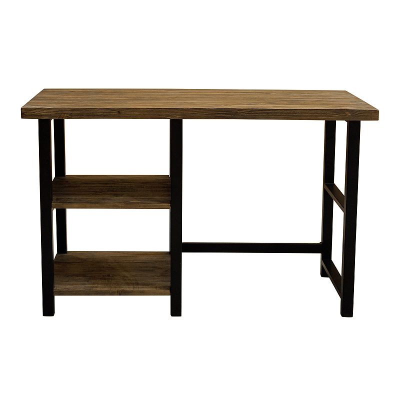 Alaterre Pomona 2-Shelf Desk, White