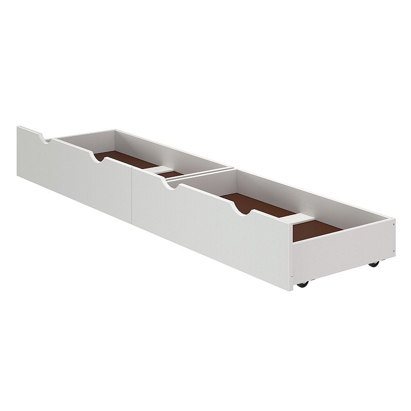 Alaterre Under Bed Storage Drawer 2-piece Set, White