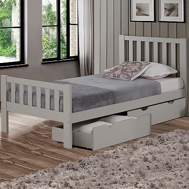 Alaterre Furniture Gray Under Bed Storage Drawer 2-piece Set