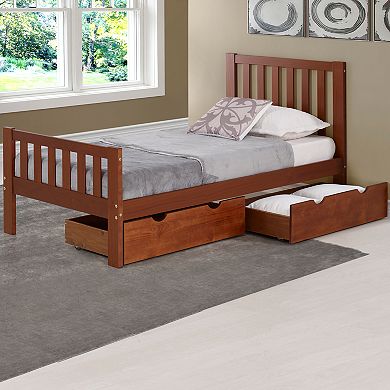 Alaterre Furniture Brown Under Bed Storage Drawer 2-piece Set