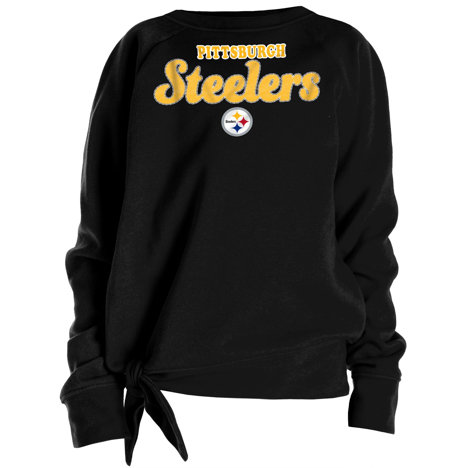 steelers grey crew neck sweatshirt