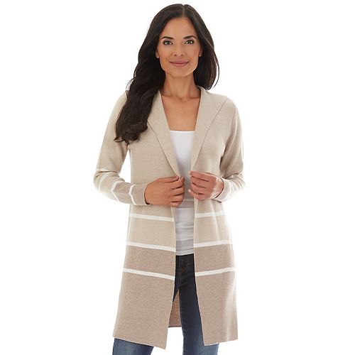 Women's Apt. 9® Printed Long Cardigan