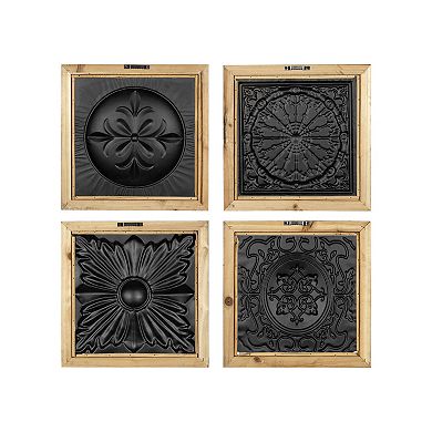 Stratton Home Decor "Set of 4 Boho Tiles" Wall Decor