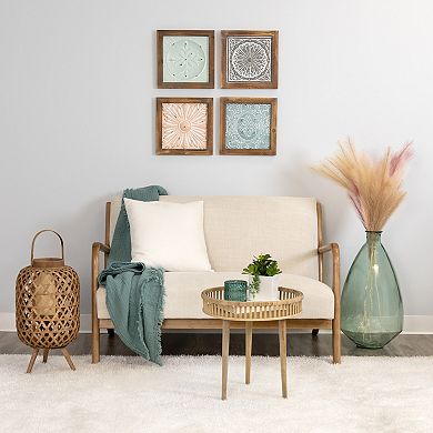 Stratton Home Decor "Set of 4 Boho Tiles" Wall Decor