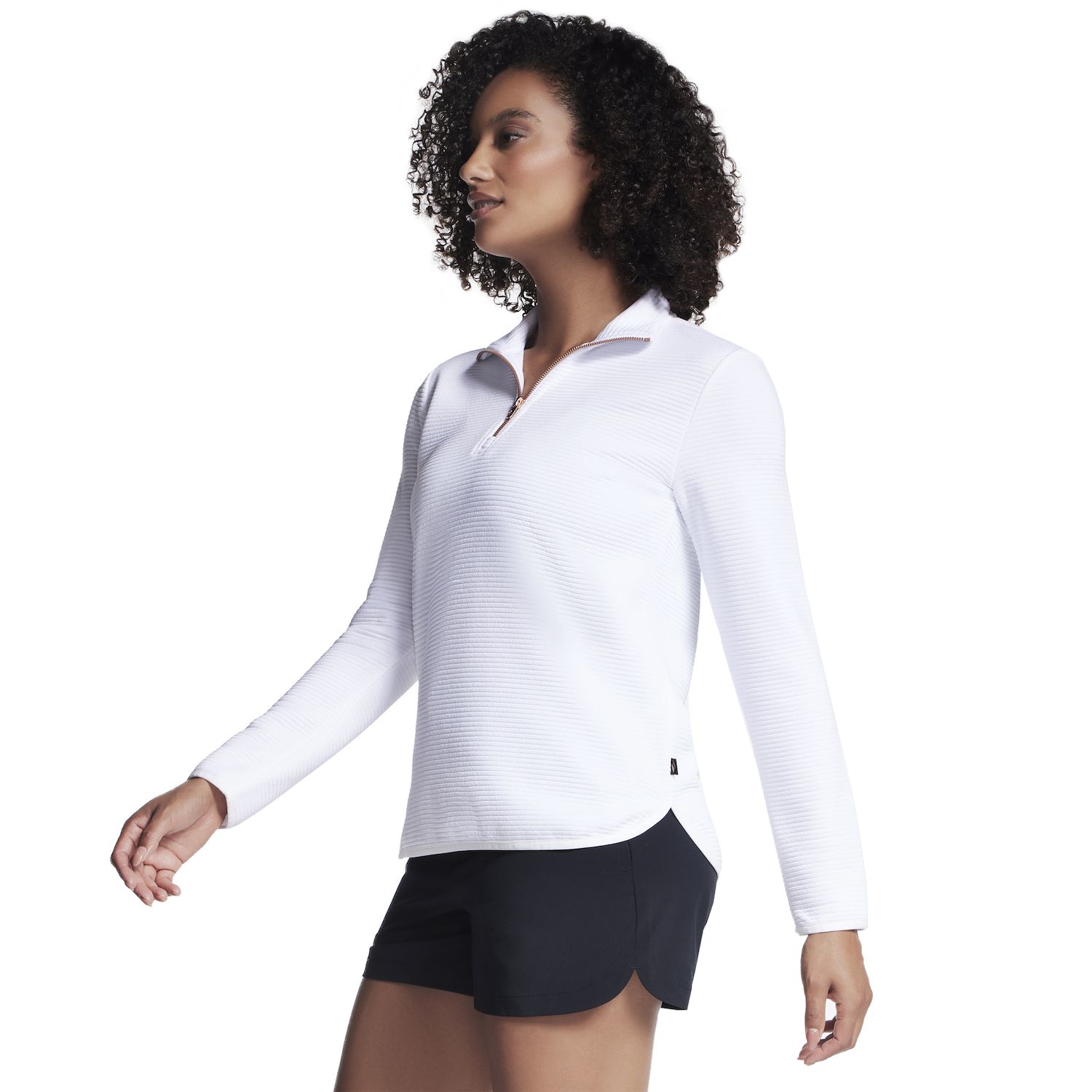 Women's Skechers® Go Walk® Ottoman Cozy Fit 1/4 Zip Pullover
