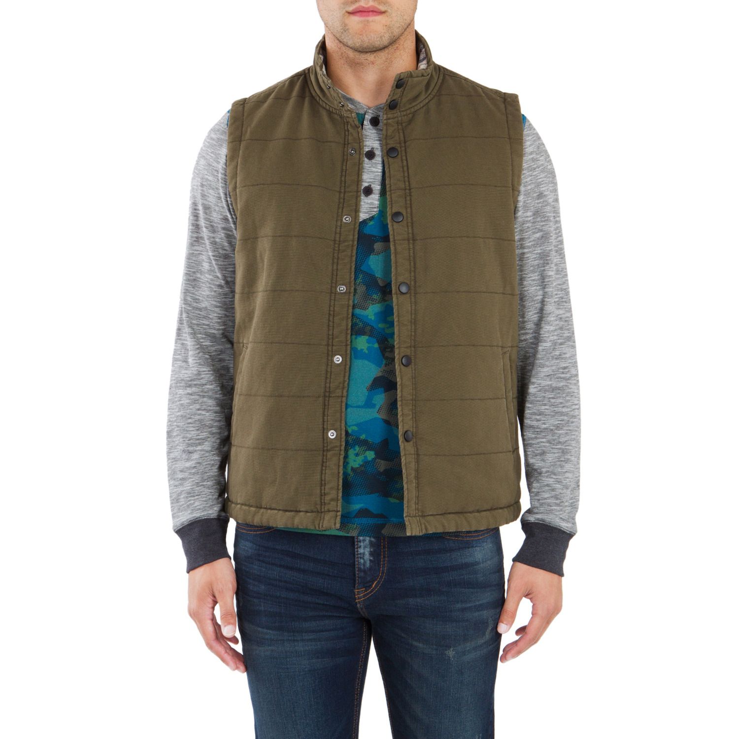 big and tall jean vest