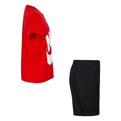 Boys 4-7 Nike Dri-FIT Short Sleeve T-Shirt & Mesh Shorts 2-Piece Set