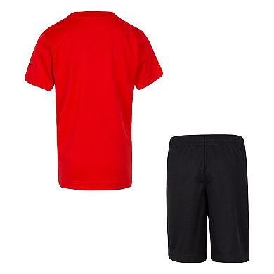 Boys 4-7 Nike Dri-FIT Short Sleeve T-Shirt & Mesh Shorts 2-Piece Set